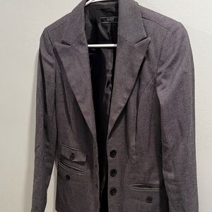 Suzy Shier Gray Blazer Jacket Size 3-4